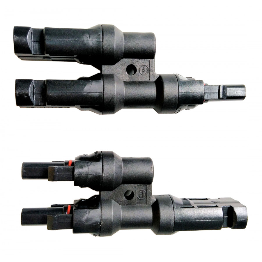 Y-adapter MC4, 2-way, set of plug and socket
